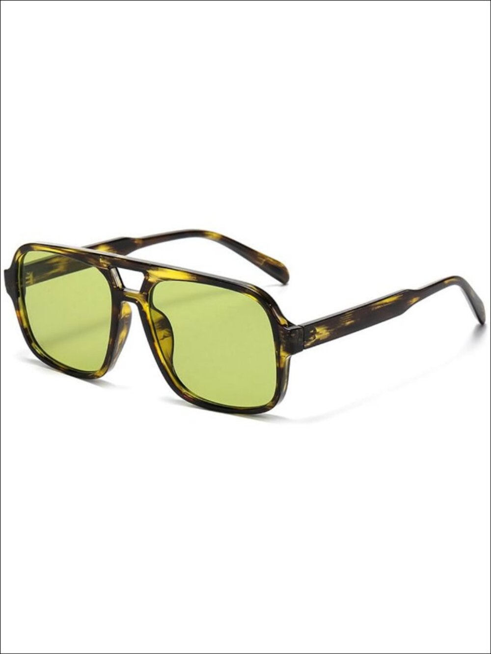 Retro Square Aviator Sunglasses UV400 Full-Frame Unisex Oversized